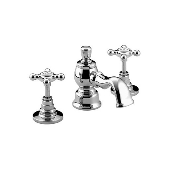 Bristan Trinity 3 Hole Basin Mixer Tap With Pop-Up Waste - TY 3HBAS C