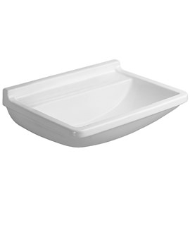 Starck 3 White Washbasin Med With Pre-Punched Tap Hole