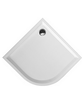 Starck Quarter Circle Shower Tray 1000 x 1000mm White - 720032