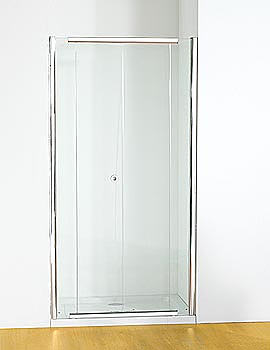 Kudos Infinite 900mm Bi-Fold Shower Door With Tray And Waste