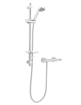 Vision Thermostatic Chrome Bar Shower Valve With Three Function Kit