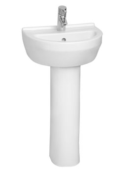 VitrA S50 Round Single Tap Hole Washbasin White - Image