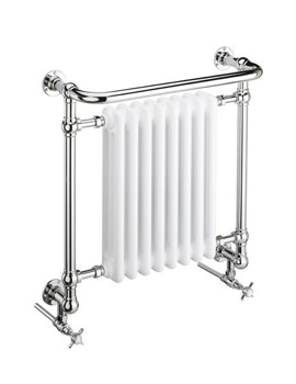 Heritage Clifton 674mm Wide Wall Hung Heated Towel Rail - Image