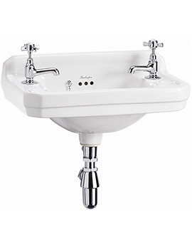 Burlington Edwardian Wall Mounted 510mm Cloakroom Basin - Image