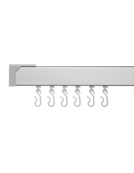 Croydex Large L Shaped To Wall Rod Curtain Rail And Ceiling Support