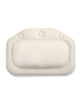 Standard White Cushioned Bath Pillow