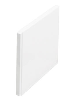 Cleargreen White Straight Bath 545mm Height End Panel White