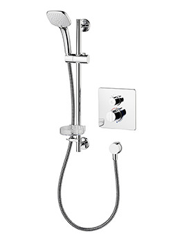 Concept Chrome Easybox Slim Built-In Shower Pack With Face-plate