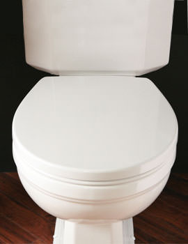 Silverdale Acrylic White Soft Close Luxury WC Seat - BCSEACHHWHISC