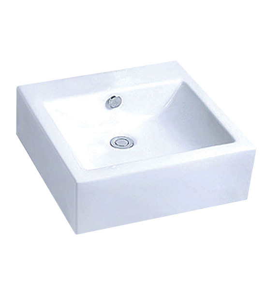 Lauren Square White Ceramic Basin 470mm