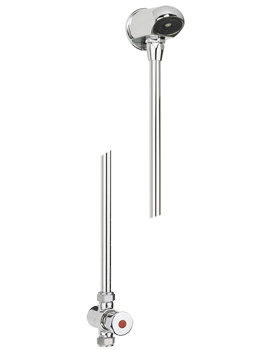 Twyford Sola Top-Quality Non Concussive Chrome Shower Valve And Vandal Resistant Head - Image