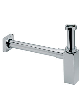 Tre Mercati Chrome Minimal Square Brass Bottle Trap - Image