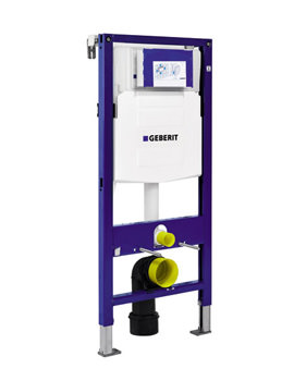 Geberit Duofix 1120mm WC Frame Blue With Sigma UP320 12cm Cistern - Image