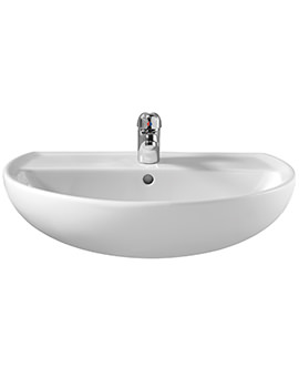 Twyford Alcona Bathroom Sink 500mm - 1 Tap Hole - Image