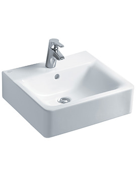 Ideal Standard Concept Cube 500mm White 1 Tap Hole Basin - Image