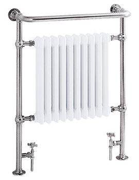 Heritage Clifton 674mm Wide Heated Towel Rail - Image