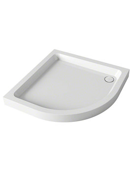 Flight Quadrant Shower Tray White With Waste