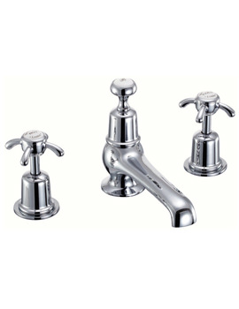 Anglesey 3 TH Chrome Basin Mixer Tap With Pop-Up Waste - AN12