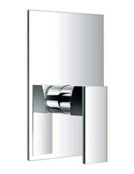 Pura Bloque Concealed Chrome Manual Shower Valve - With Or Without Diverter - Image