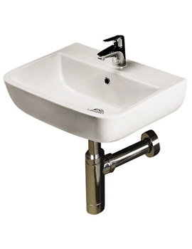 RAK Series 600 1 Tap Hole White Basin 400mm - S60040BAS1 - Image