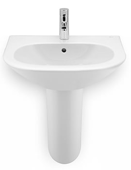 Roca Nexo Wall Mounted White Basin With 1 Tap Hole - Image