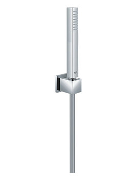 Euphoria Cube Wall Mounted Chrome Shower Handset And Holder - 27702000