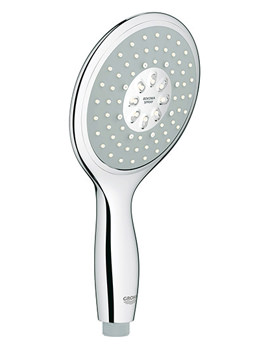 Power And Soul 130mm Chrome Hand Shower With 4 Spray Pattern