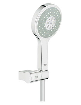 Power And Soul Cosmopolitan 130mm Hand Chrome Shower And Holder