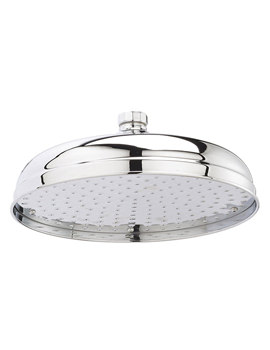 Nuie 12 Inch Apron Fixed Chrome Shower Head - HEAD16 - Image