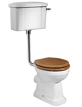 Vitoria White WC Pan 438mm With Low Level Cistern