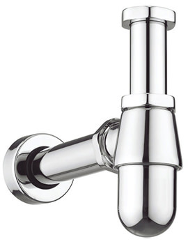Standard Chrome Small Bottle Trap With 400mm Pipe - BTR0406C