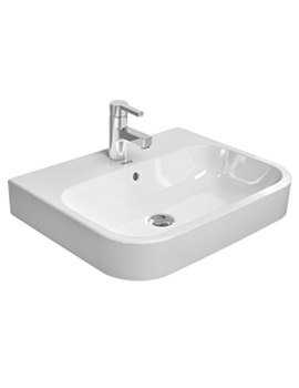 Happy D.2 600 x 460mm Ground Countertop 1 Taphole Basin