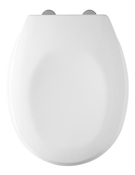 Verve Thermoset White Toilet Seat With Swivel Hinges