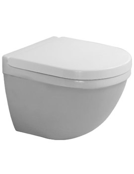 Duravit Starck 3 Wall Hung 360mm Toilet With Durafix - 2227090000 - Image