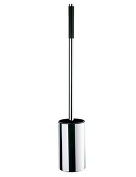 Smedbo Outline Free Standing Polished Stainless Steel Toilet Brush With Long Grip Shaft - Image