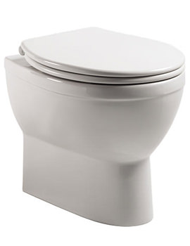 Minerva 370 x 515mm Back To Wall WC Pan White - MBWPAN