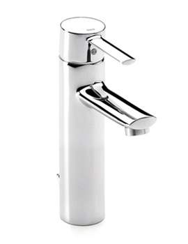 Targa Extended Chrome Basin Mixer Tap With Pop-Up Waste - 5A3460C00
