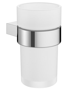 Crosswater MPRO Glass Tumbler And Chrome Holder - PRO003C - Image
