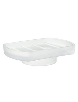 Smedbo Xtra Spare Frosted Glass Soap Dish Only - Image