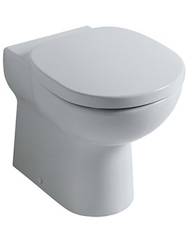 Studio 550mm White Back-To-Wall WC Pan
