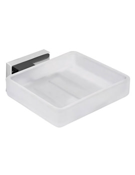 Level Soap Dish With Chrome Holder