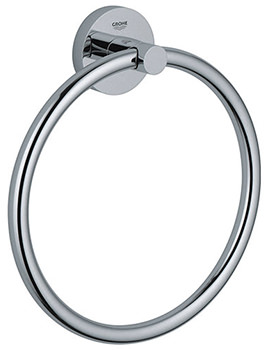 Grohe Essentials Chrome Towel Ring - Image