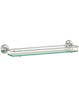 Roper Rhodes Avening Toughened Clear Glass Gallery Shelf - 4912.02 - Image