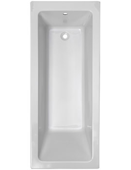 Pura Bloque 1700 x 700mm White Single Ended Bath - PBBQSE17X7 - Image