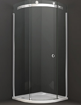 Merlyn 10 Series 900mm 1 Door Quadrant Enclosure Chrome - M103221C L - Image