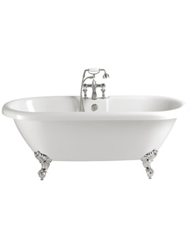 Heritage Baby Oban 1495 x 795mm Freestanding Double Ended Bath With Feet - Image