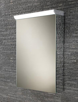 HIB Flux Compact LED Top Illuminated Mirror Cabinet 400 x 600mm - Image