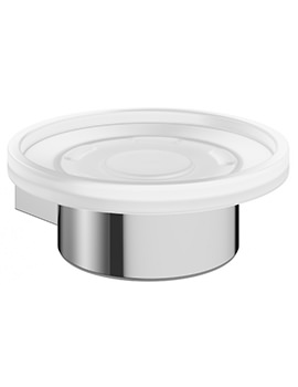 Crosswater MPRO Glass Soap Dish And Chrome Holder - PRO005C - Image