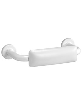 Twyford Avalon White Back Support With Cushion For WC 
