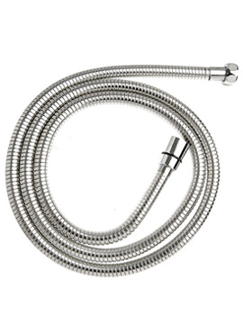 Croydex Reinforced Stainless Steel Chrome Stretch Shower Hose 1500mm - Image